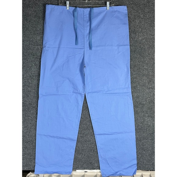 Lot of 5 Medline Encore Mens Ceil Blue Drawstring Scrub Pants Medical Uniform L - Picture 1 of 7